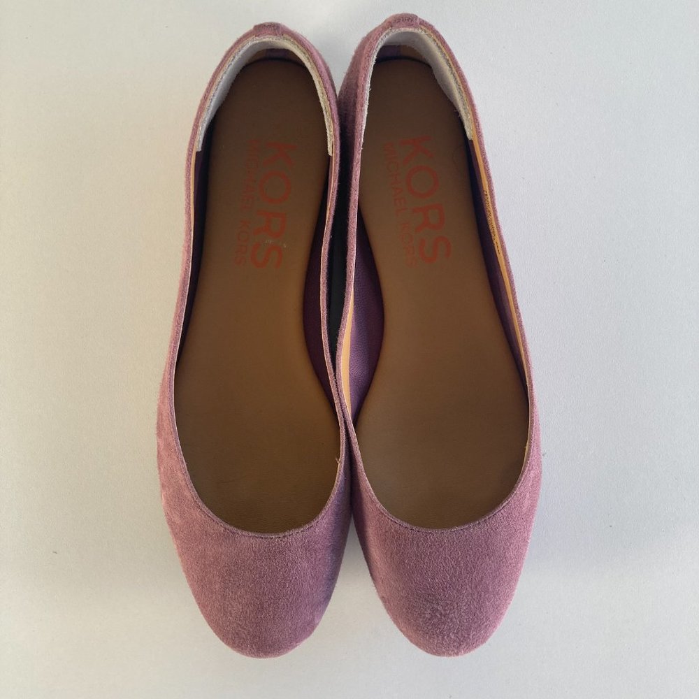 Michael Kors Purple Sude Round Toe Flats Womens US size 6.5 M